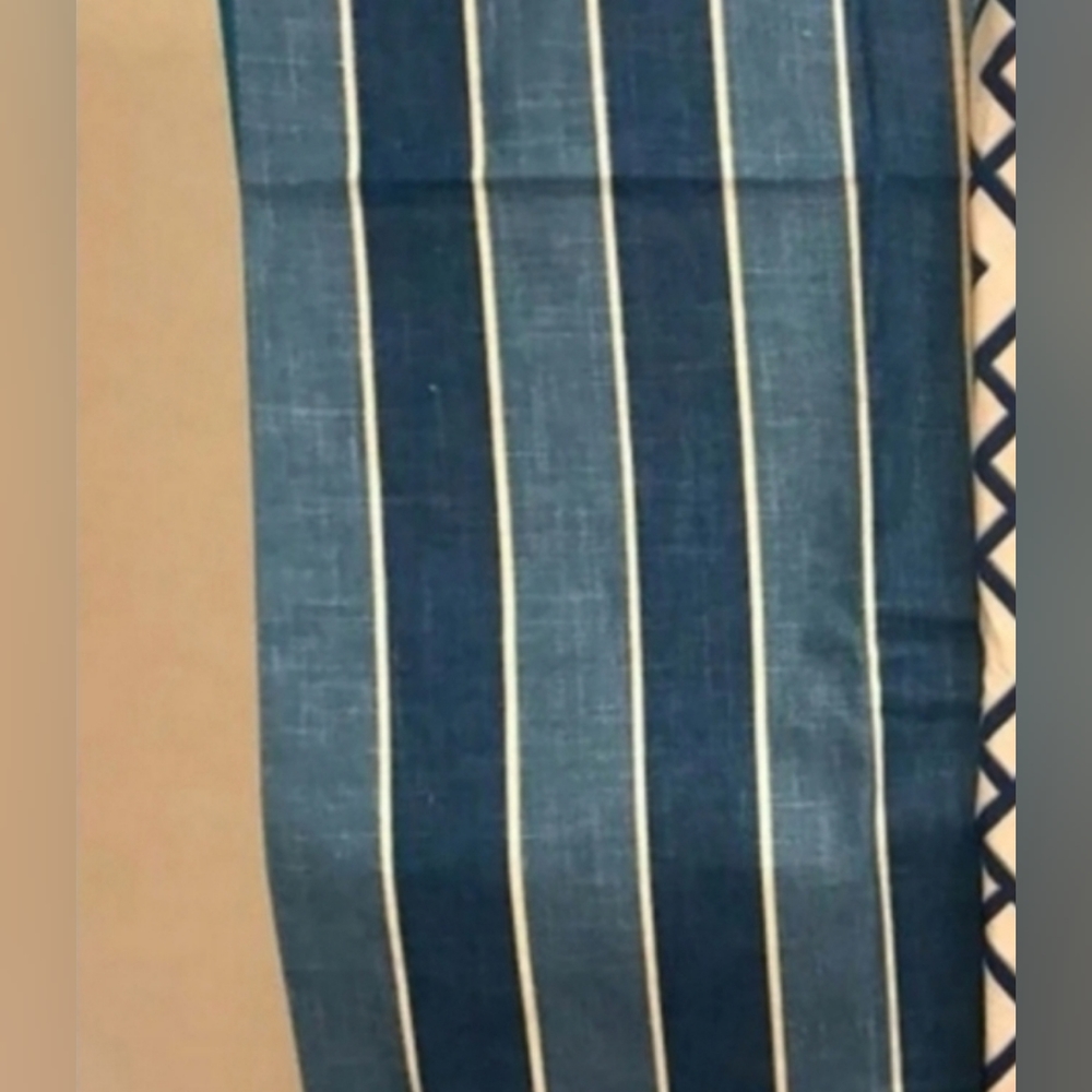 Fabric Indoor - outdoor P. Kaufmann blue stripe 2 yards